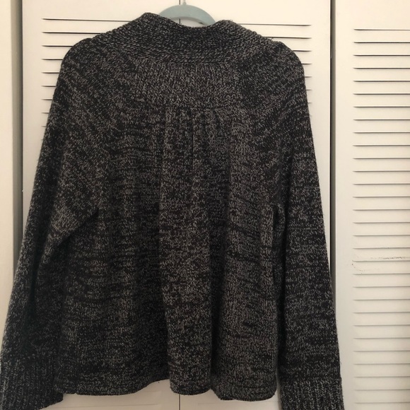Style & Co Black Marled Cardigan Sweater - Picture 3 of 5